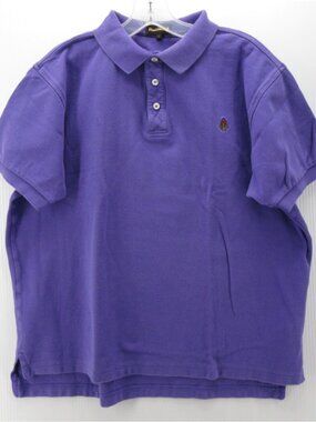 Paul Stuart Polo Shirt Large Pullover Preppy Boxy Knit Cotton Pique